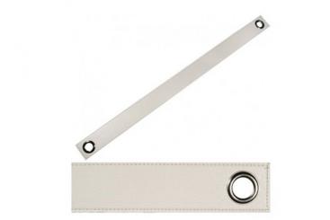 Lederband mit Ösen - 67 cm - Creme 
