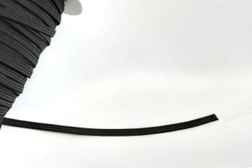 1 m Gummiband Gummilitze Elastikband 3 mm 4 mm 5 mm 6 mm Schwarz Weiß Runde 