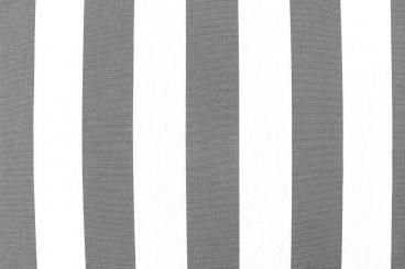 Markisenstoff Spain Summer - 160 cm - Blockstreifen Grau Blockstreifen