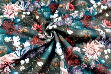 Möbelsamt mit botanischem Muster 