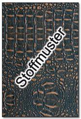Stoffmuster: Krokodilleder-Imitat Deluxe -Schwarz 