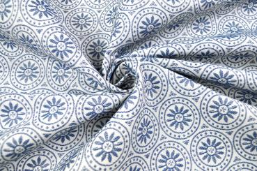 Jacquard Outdoor - zweiseitig - Marina - Blau 