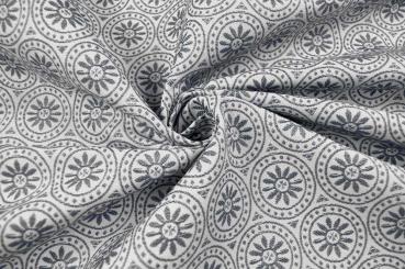 Jacquard Outdoor - zweiseitig - Marina - Grau 