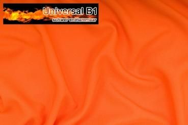 Universal Stoff B1 - schwer entflammbar - Orange - 2,0 Meter 
