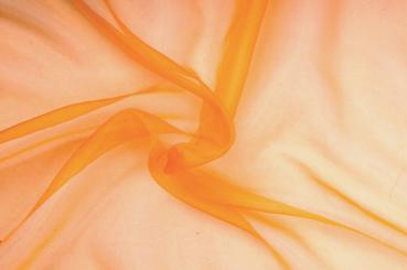 Organza - permanent schwer entflammbar - 300 cm Orange