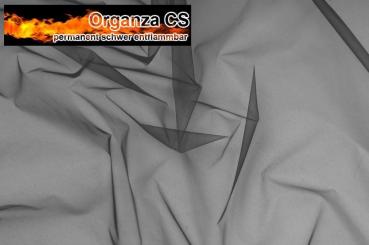 Organza - permanent schwer entflammbar - 300 cm - Anthrazit - 3,0 Meter Anthrazit