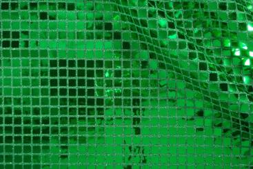 Paillettenstoff viereckig - Grün 