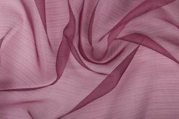 Voile fein gestreift - 150 cm breit - Aubergine - 4,0 Meter Aubergine
