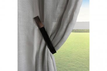 Magnet-Raffhalter Kunstleder - Schwarz 