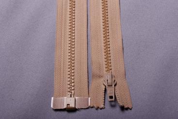Kunststoff-Reißverschluss teilbar - 70 cm Beige