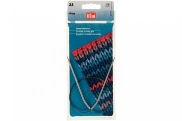 Rundstricknadeln Prym 40 cm - 2,5 mm Grau ALU 