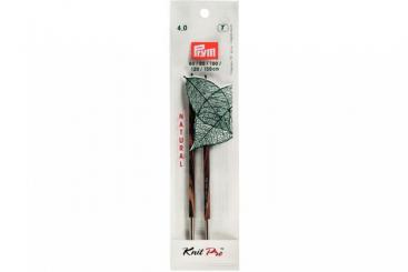 Rundstricknadelspitzen Prym 12,8 cm - 4,0 mm Farbig lang Natural 