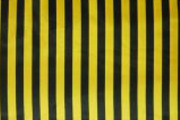 Satin gestreift - Schwarz/Gelb 