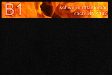 Akustik-Molton - schwer entflammbar - Schwarz - 300 cm 