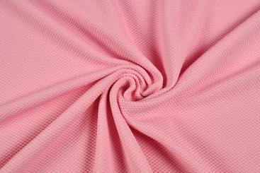 Waffel-Piqué - Rosa 