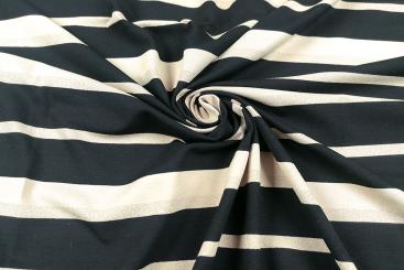 Viskose-Jersey - Glitzereffekt-Streifen 