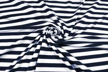 Viskosejersey - Navy Stripes 