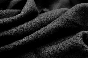 Strickstoff mit Viskose-Anteil - Schwarz 