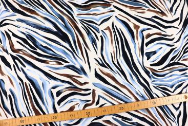 Viskosejersey - Zebra-Brise 