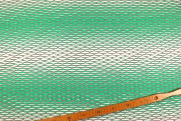 Stuktur-Stoff Stretch - Waben - Grün 