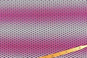 Stuktur-Stoff Stretch - Waben - Pink 