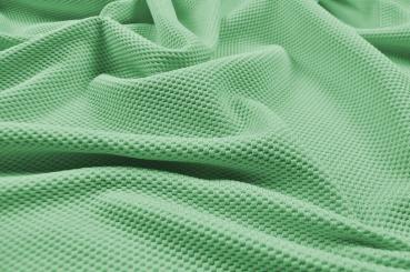Stretchiger Piqué Stoff - Frühlingsgrün 