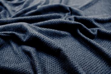 Kuscheliger Strickstoff - Nachtblau 