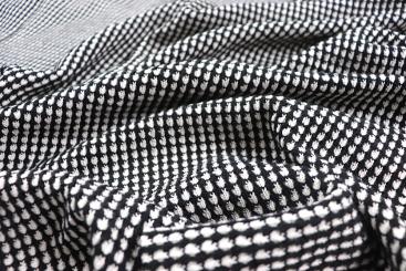 Klassischer Strickstoff Classic - Black and White - B-Ware 