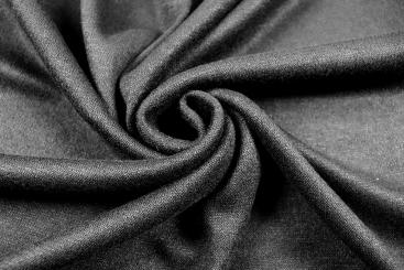 Strickstoff aus Viskose-Mix in Schwarz 