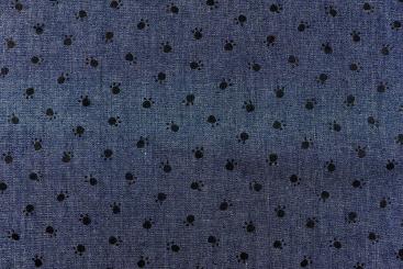 Jeanshemden-Stoff - Indigo Paws 