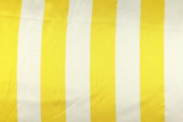 Satin - Sunlight Stripes - Weiß/Gelb 