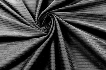 Sportswear Stoff - Streifen - Schwarz 