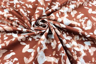 French Terry Stoff mit herbstlichen Design 