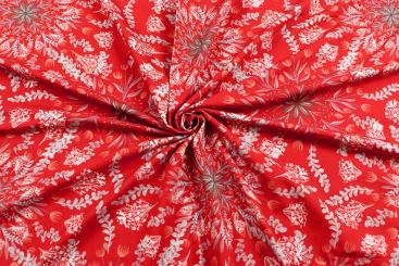 Jersey Stoff mit floralen Mandala 