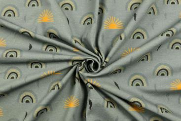 Jersey-Stoff - Golden Daydreams 