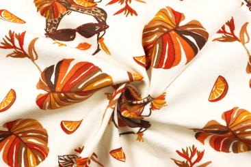 Jersey-Stoff -  Fashion Exotic - White 