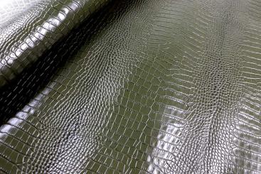 Echtleder-Haut Lagos - Krokodil-Prägung - 1,5 qm 