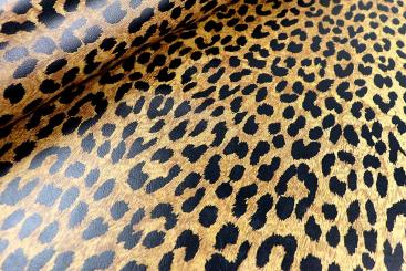 Echtleder-Haut Jakatara - Leo-Print - 2 qm 