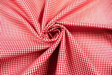 Vichy Karo Stoff in Rot 