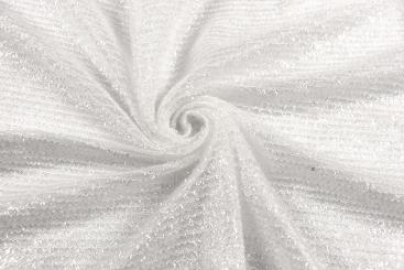 Tüll Lurex - Weiß 