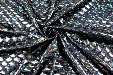 Tanzkleiderstoff - Meerjungfrau - Schwarz 