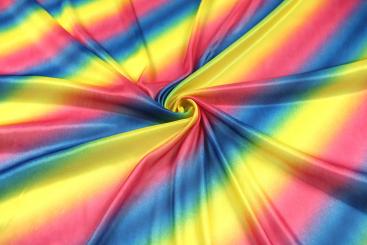 Kostümstoff - Regenbogen - B-Ware 