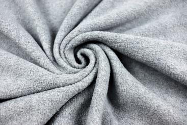 Fleece meliert - Hellgrau 