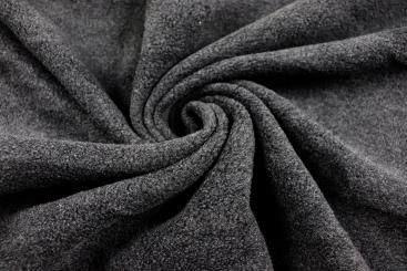 Fleece meliert - Dunkelgrau 