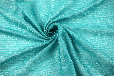 Tüll Lurex - Aqua 