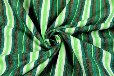 Baumwoll-Canvas - Sancho Stripes - Grün 