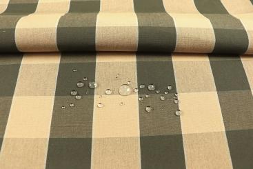 Outdoorstoff mit Karos - Verde 