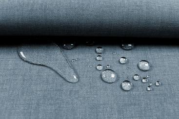 Outdoor-Stoff Uni - Sienna - Stahlgrau 