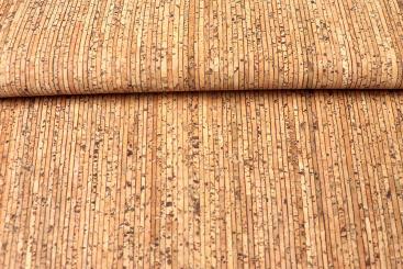 Kork-Stoff mit Streifen 