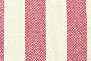 Fertig-Segeltuch Nature - Rechteck - a: 144 x b: 153 cm - Blockstreifen Rot 